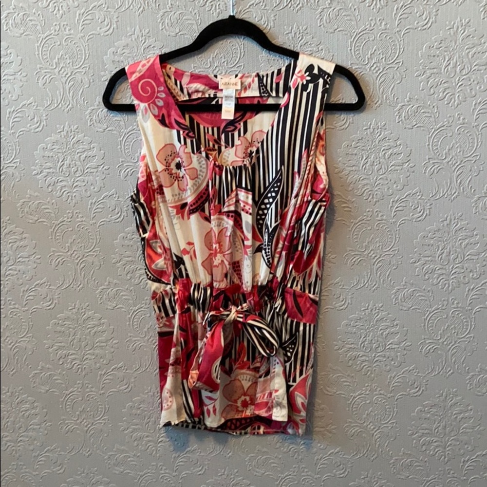 2/$20 Arianne silk sleeveless blouse